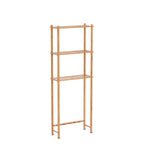 Amazerbath Over The Toilet Storage Shelf Bamboo, 3-Tier Over Toilet Organizer Rack, Freestanding Above Toilet Shelf For Bathroom, Laundry, Space Saver, Natural Color