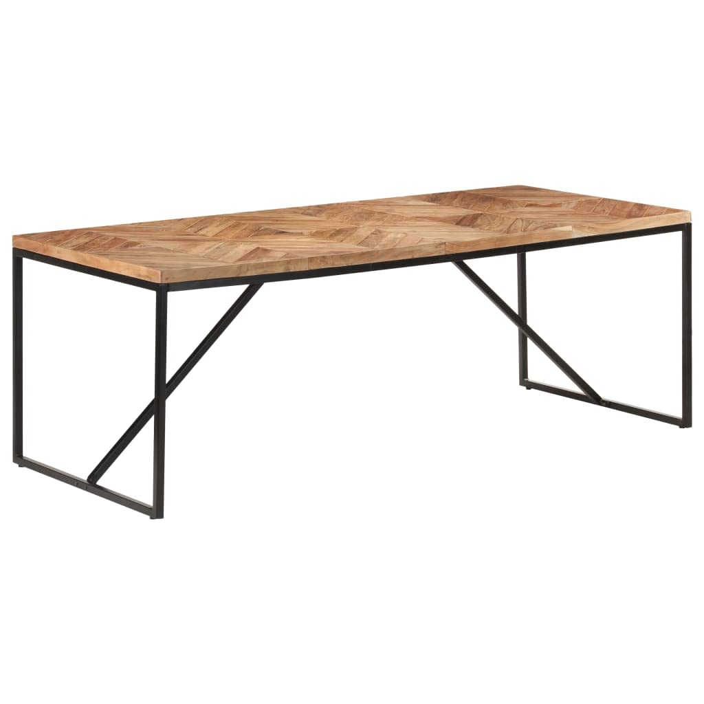 vidaXL Dining Table 78.7&quot;x35.4&quot;x29.9&quot; Solid Acacia and Mango Wood