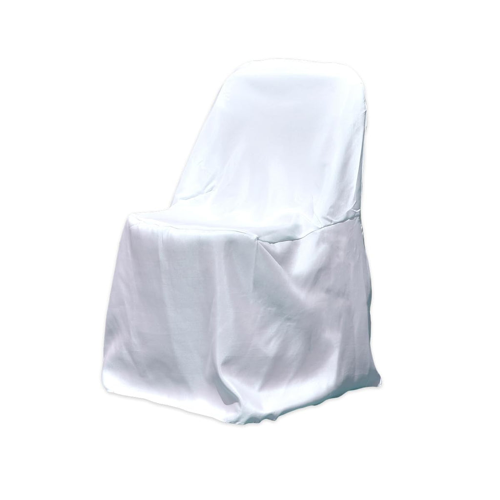 Sparkles Make It Special 200 Pc Polyester Folding Chair Covers - Wedding Reception Banquet Party Restaurant - White