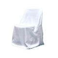 Sparkles Make It Special 100 Pc Polyester Folding Chair Covers - Wedding Reception Banquet Party Restaurant - White