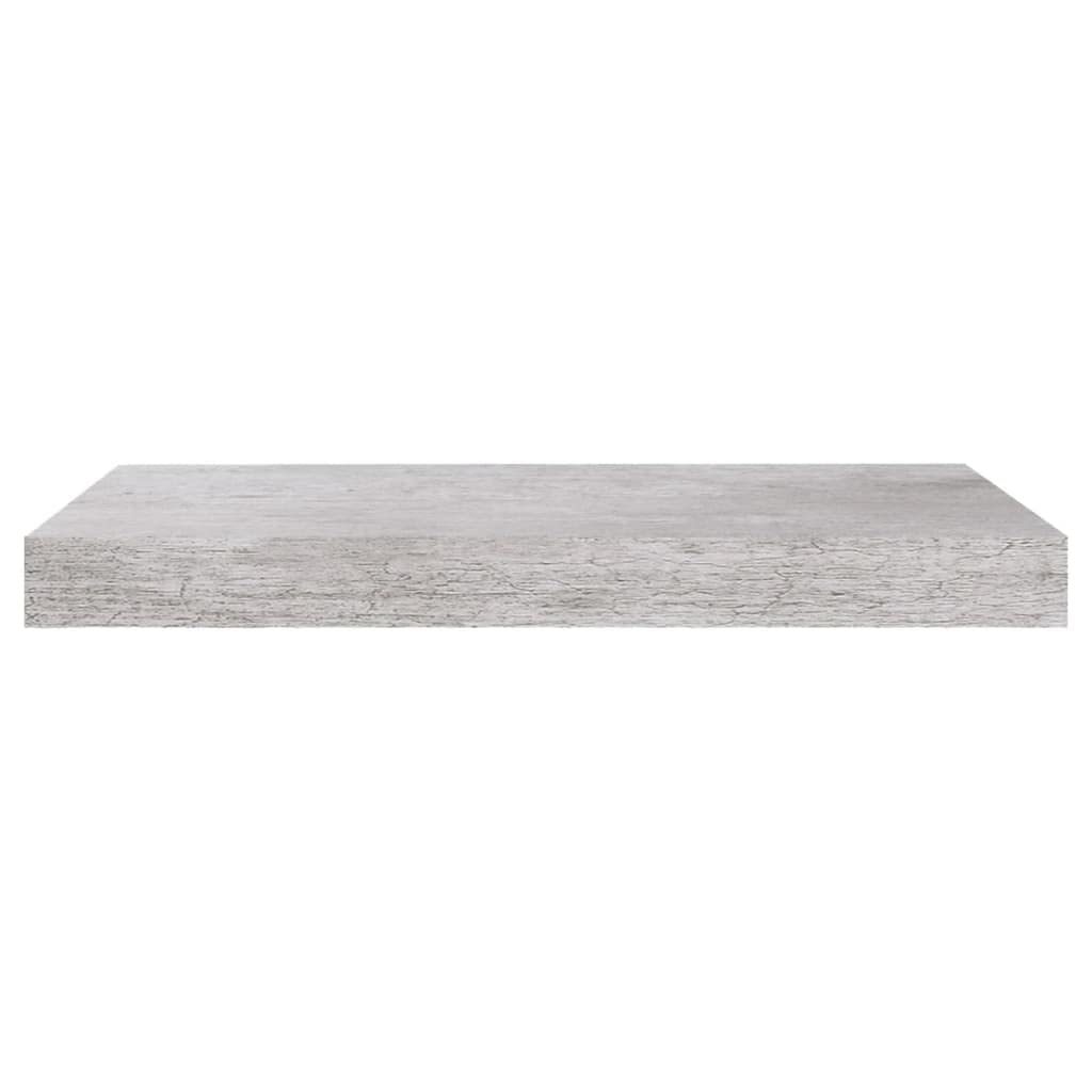vidaXL Floating Wall Shelf Concrete Gray 19.7&quot;x9.1&quot;x1.5&quot; MDF
