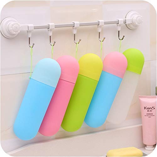 Vroxy oothbrush Toothpaste Holder Container Portable Business Trips Holder Organizer Storage Box Travel Case Cover Bathroom Orga