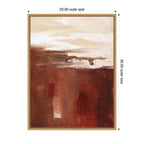 Sylvie Earthen Abstract Framed Canvas by Nikita Jariwala