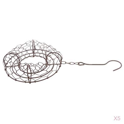 Bnf 5X Iron Wire Wreath Frame Succulent Pot Metal Hanging Planter Plant Holder | Baskets, Pots & Window Boxes | Plant Care, Soil