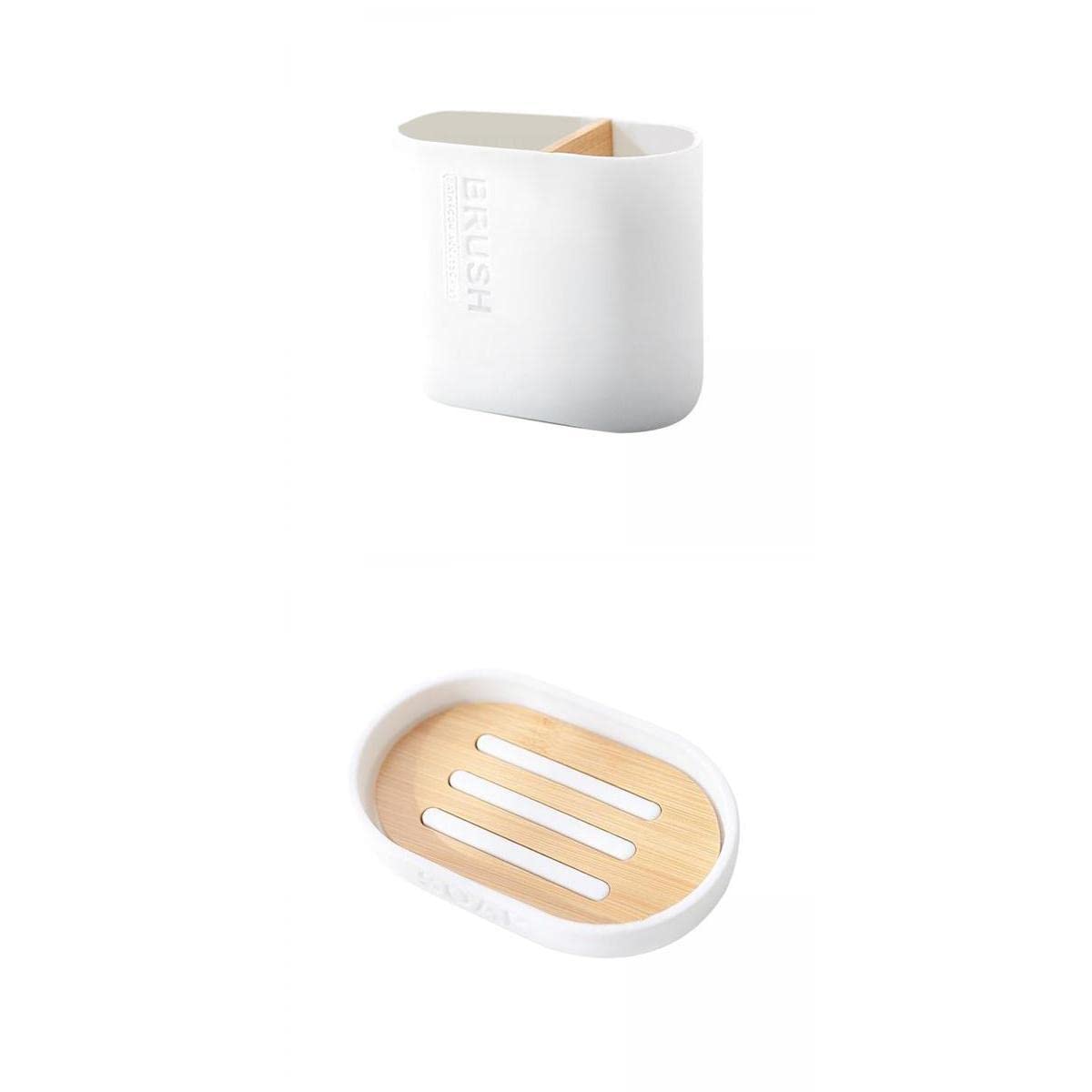 ATORSE Bathroom Accessories Set Toothbrush Holder Soap Dispenser Soap Dish;