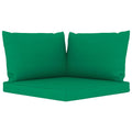 Vidaxl Chair Cushion 3 Pcs, Water Repellent Outdoor Pallet Cushion, Seat Cushion Sofa Pad For Garden Patio Furniture, Green Oxfo
