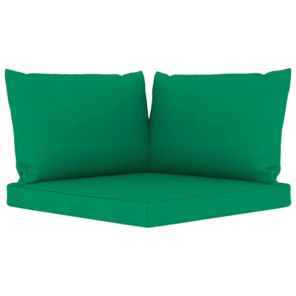 Vidaxl Chair Cushion 3 Pcs, Water Repellent Outdoor Pallet Cushion, Seat Cushion Sofa Pad For Garden Patio Furniture, Green Oxfo