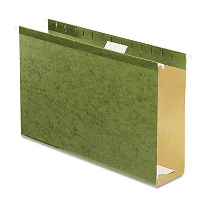 Reinforced 3' Extra Capacity Hanging Folders, Legal, Standard Green, 25/Box
