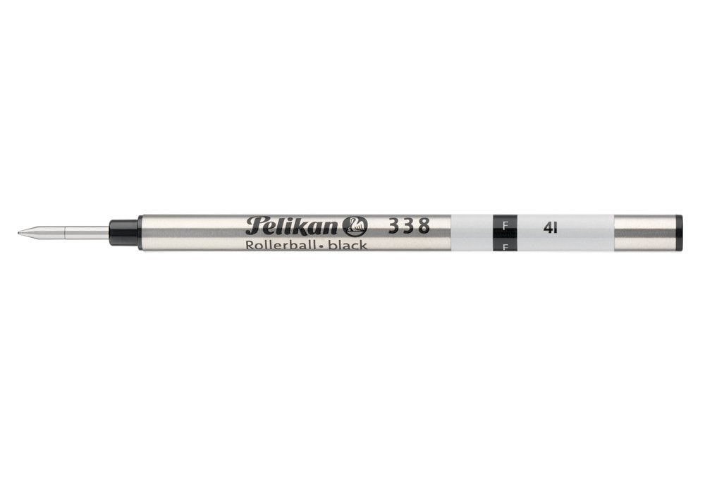 Pelikan 338 Rollerball Refill, For Pelikan Rollerball Pens, Fine Point, Black Ink, 1 Each (908483)