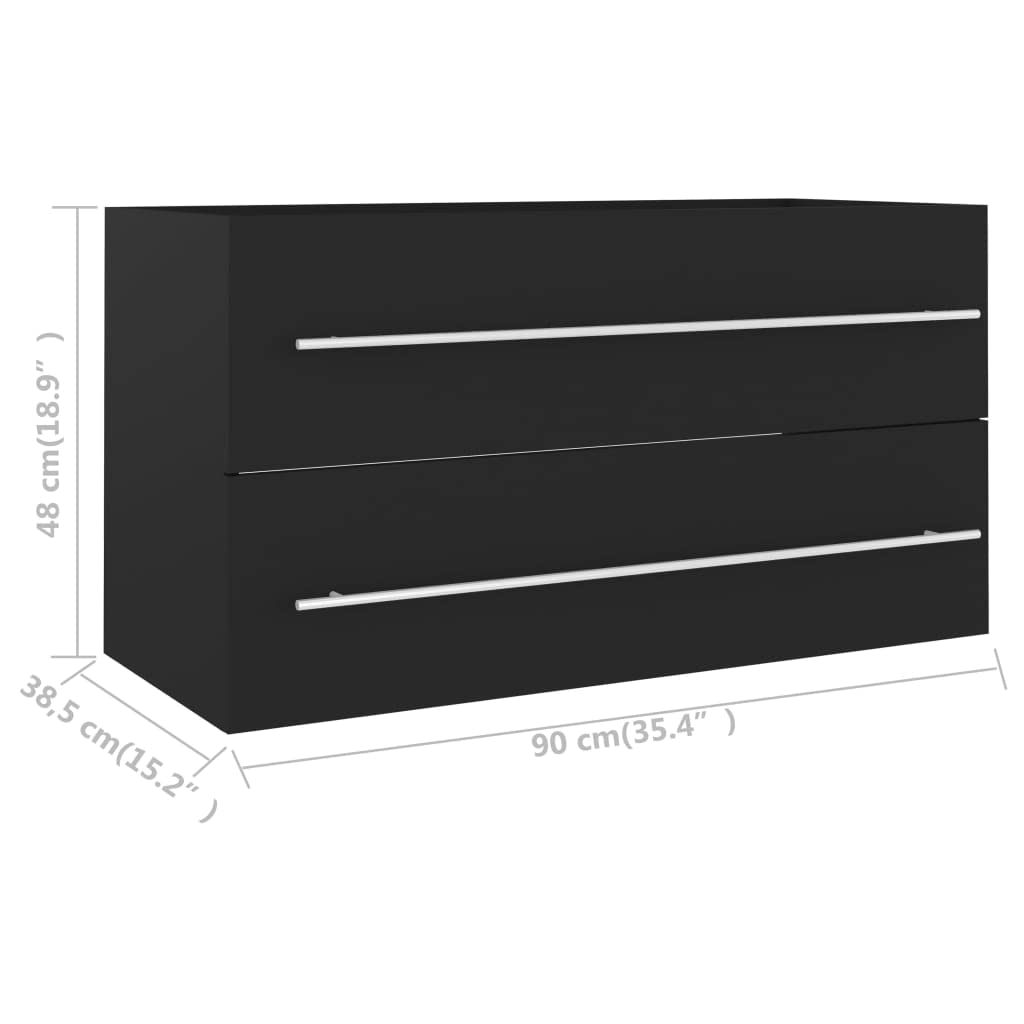 vidaXL Bathroom Cabinet 2 Piece, Bathroom Vanity Bathroom Cupboard, Linen Cabinet, Bathroom Storage Cabinet, Modern, Gray Engineered Wood