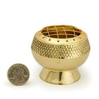 Brass Burner Emboss High Base Net Top 2.5' Hx2.75 D