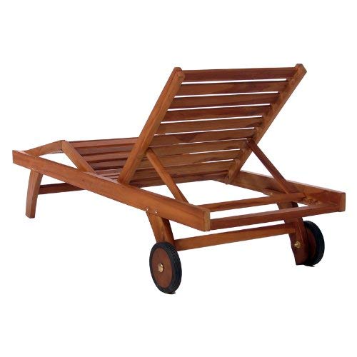 All Things Cedar TL78 Teak Chaise Lounge Chair