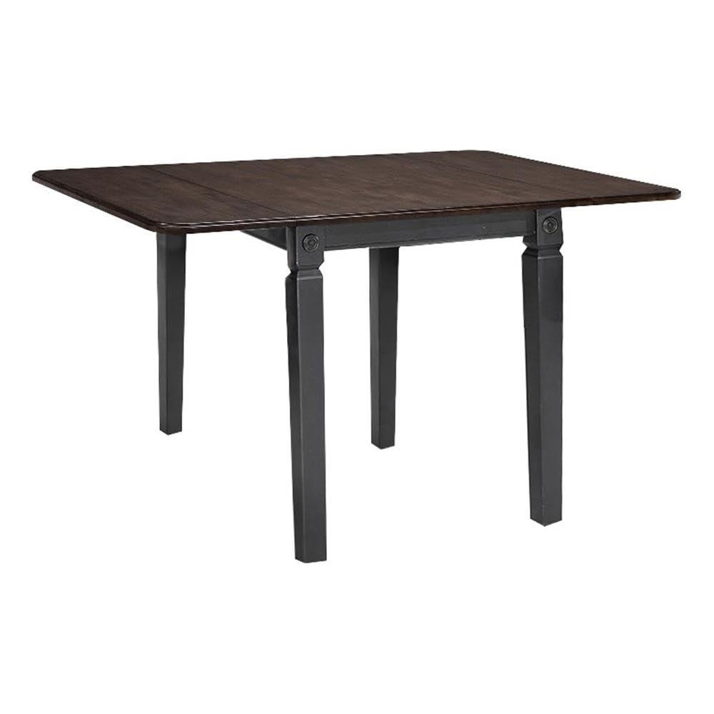 Intercon Glenwood Drop Leaf Table Rubbed Black Charcoal