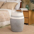 waqif Cotton Laundry Hamper Woven Rope Large & 25.6 Height Tall Storage Laundry Basket with Heavy Duty Cotton Rope Handles for