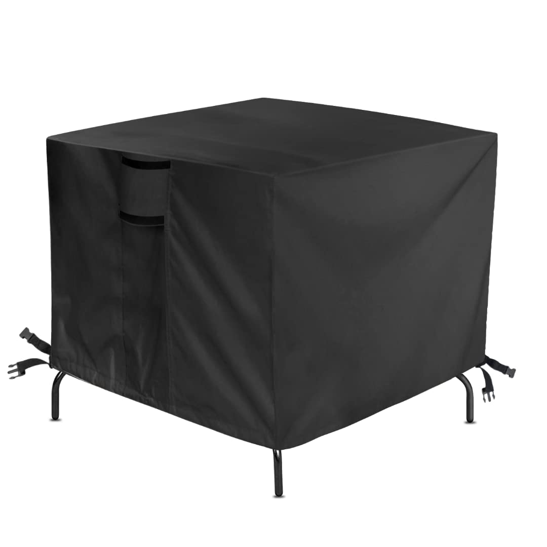 Jungda Outdoor Table Cover for Patio Bar Height Table,32 Inch Square Outdoor Bistro High Top Table Cover,Waterproof Patio Furnit