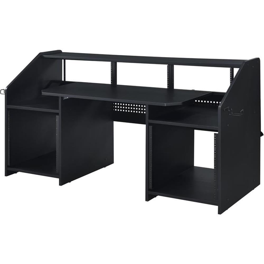 Acme Wooden Music Desk with Side Hook in Black