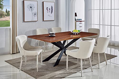 Neos Modern Furniture T350-WN-N Dining Table, Walnut