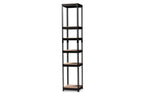 Baxton Studio Gavin Black Metal 5-Shelf Closet Storage Organizer