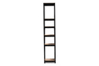 Baxton Studio Gavin Black Metal 5-Shelf Closet Storage Organizer