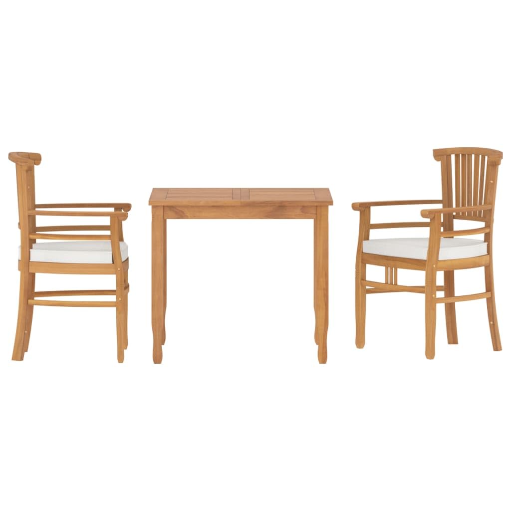 Vidaxl 3-Piece Garden Dining Set Solid Wood Teak, 3155761