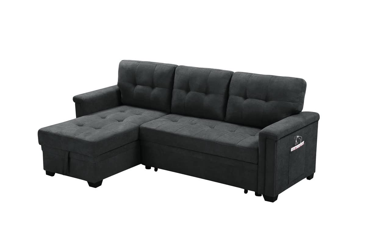 Lilola Home Ashlyn Sleeper Sectional Sofa Chaise