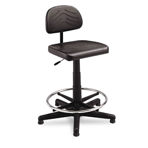 Taskmaster Economahogany Workbench Chair, Black