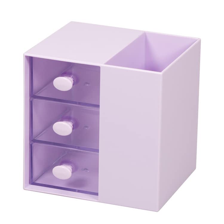 Saikvi Pen Holder Pencil Cup Holder Desk Organizer Office Stationery Supplies Organizers, 4 Compartments Desk Office And School