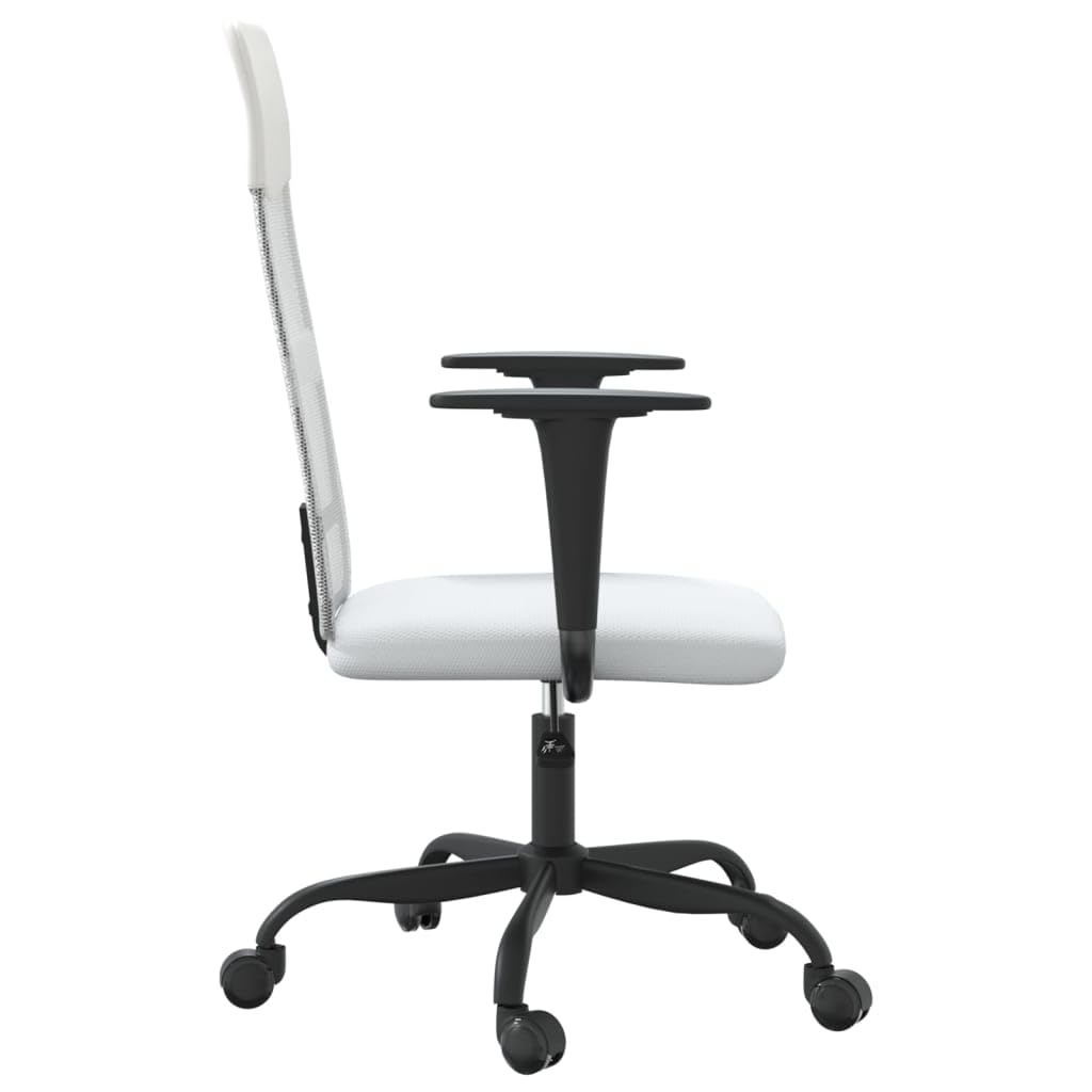 vidaXL Modern Office Chair with Breathable Mesh Fabric, Faux Leather and Adjustable Height - Functional and Stylish Seating Solution