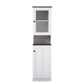 Baxton Studio Dr 883300-White/Wenge Cabinet, White/Dark Brown