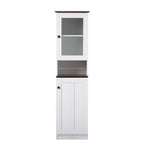 Baxton Studio Dr 883300-White/Wenge Cabinet, White/Dark Brown