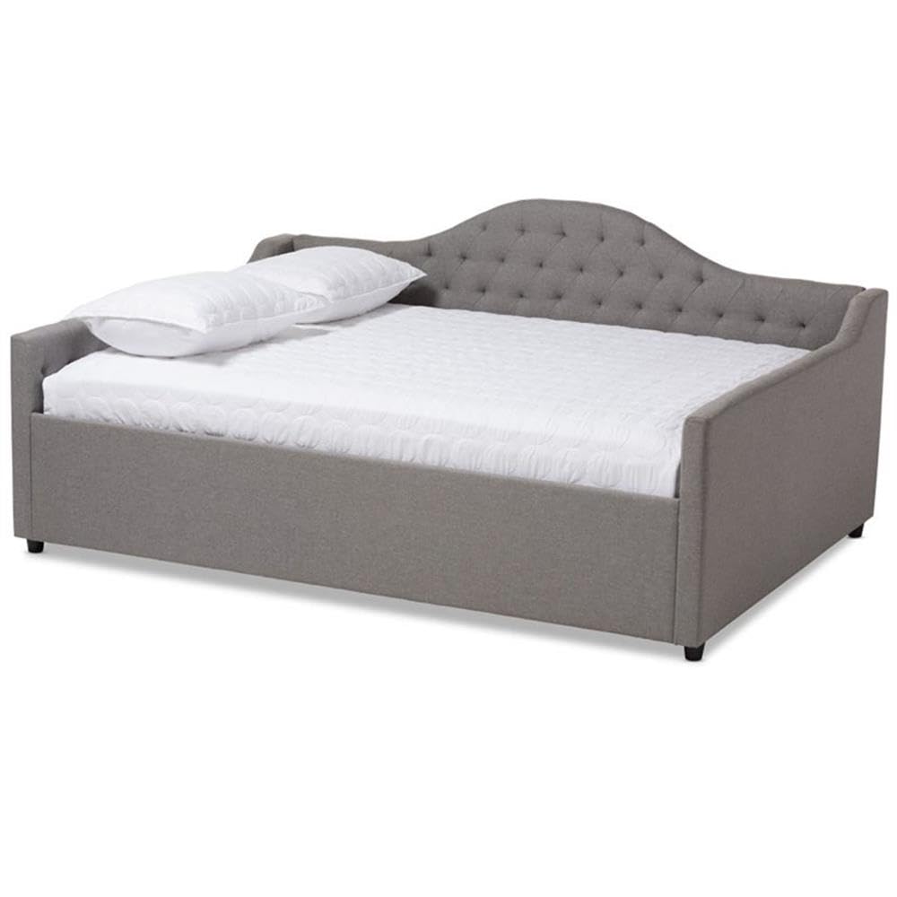 Baxton Studio Eliza Modern and Contemporary Fabric Upholstered Daybed
