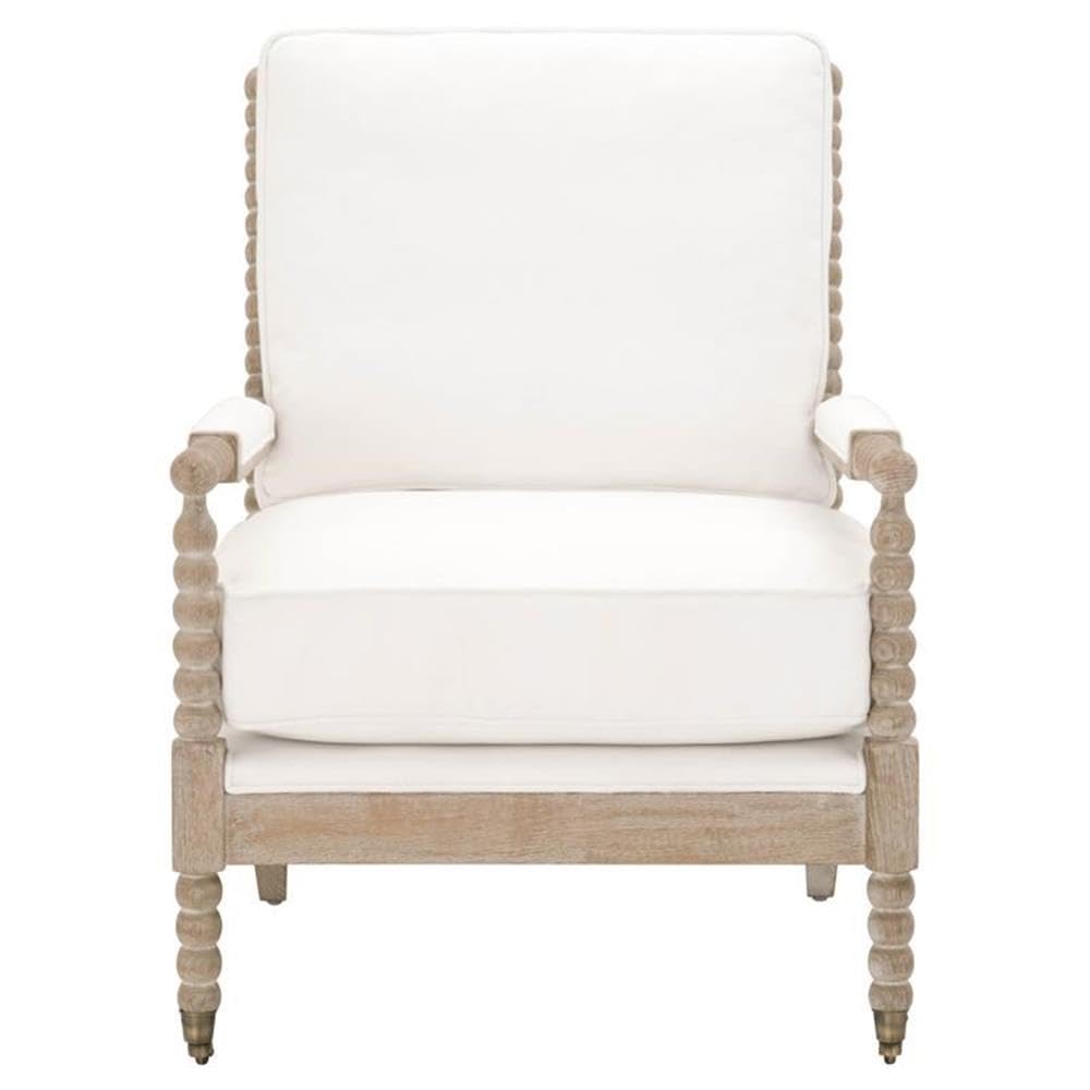 Rouleau LiveSmart Peyton-Pearl and Natural Gray Club Chair