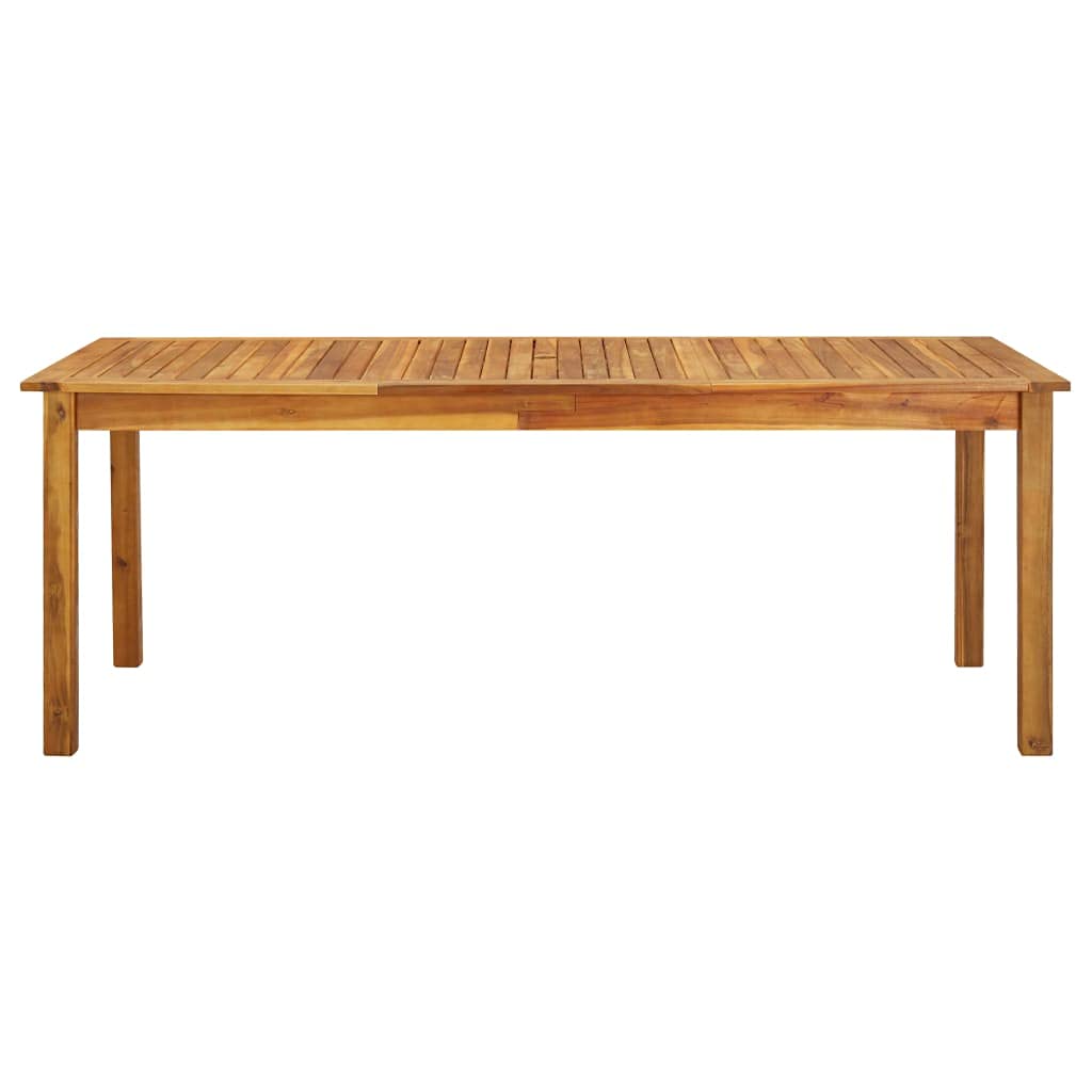 Patio Table 78.7&quot;x35.4&quot;x29.1&quot; Solid Acacia Wood