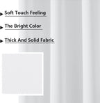 Mysky Home White Curtain For Bedroom, Grommet Room Darkening Curtain For Living Room, Vertical Blinds Privacy Thermal Insulated Curtain, 1 Curtain Panel, 42 X 54 Inch, Pure White