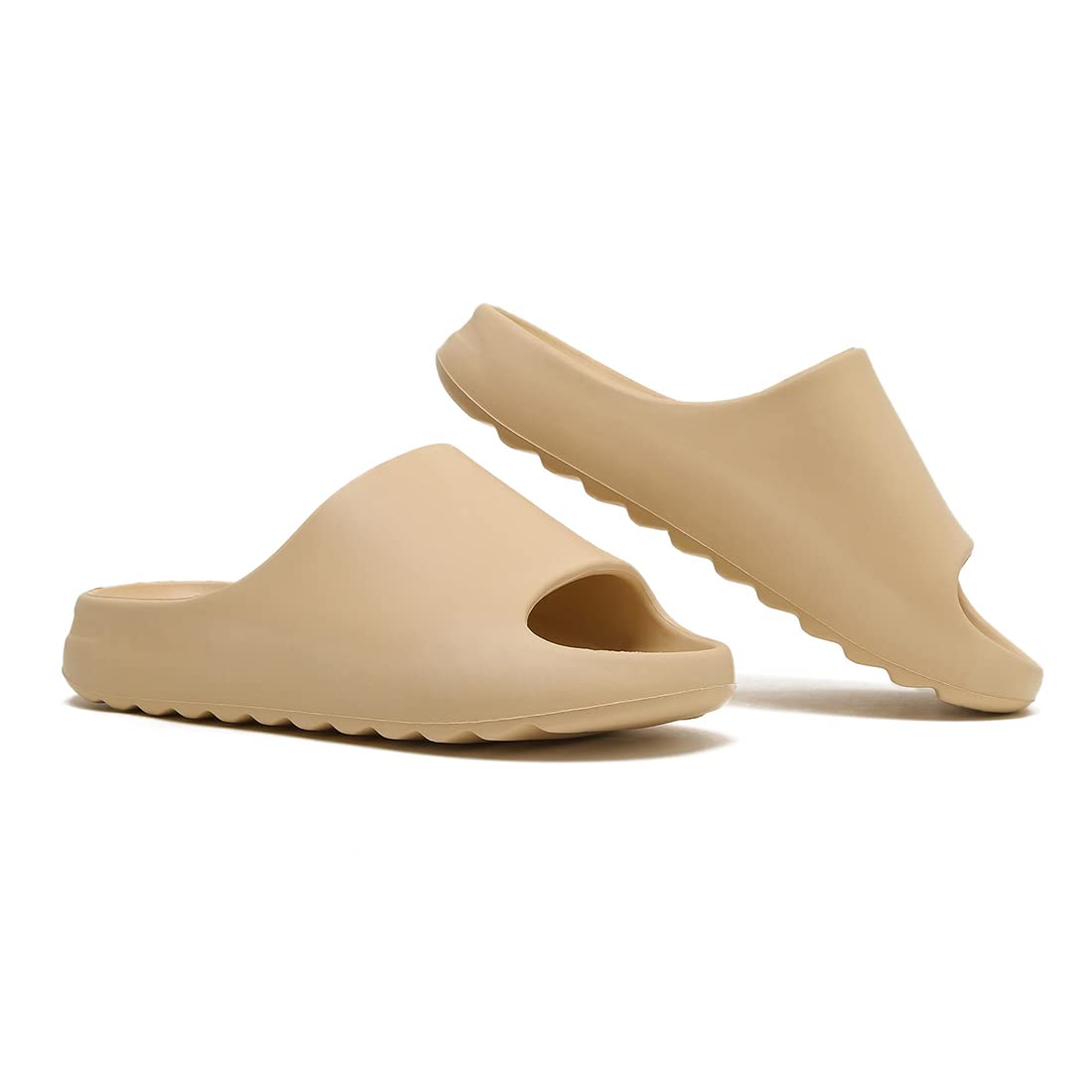 Unisex Pillow Slippers Slides For Women And Men, Eva Comfort Super Soft Quick Drying Rubber Shower Cloud Slides, Lightweight Spa