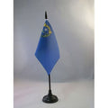 Nevada Table Flag 4' X 6' - Us State Of Nevada Desk Flag 15 X 10 Cm - Black Plastic Stick And Base - Az Flag