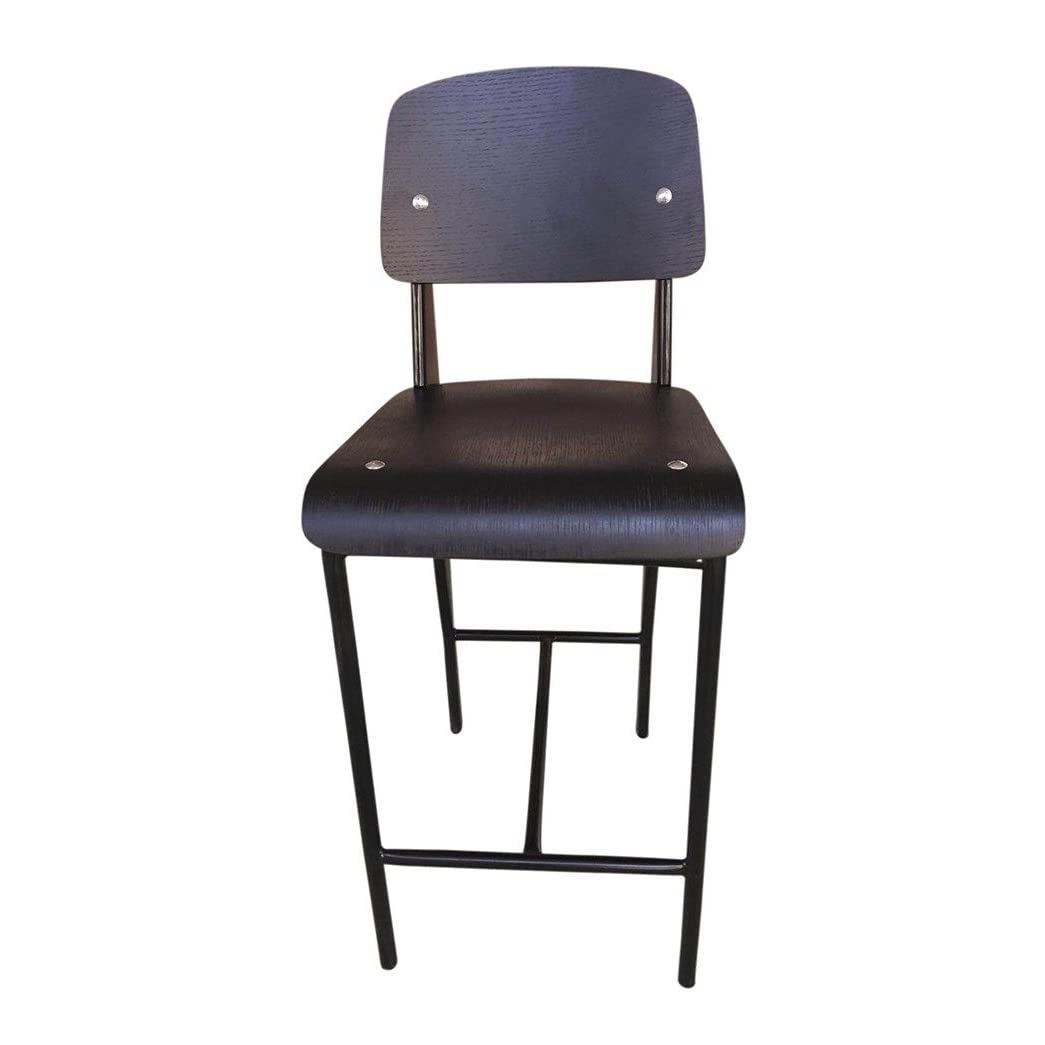 GFURN Anaïs Counter Stool - Black Seat/Back & Black Frame