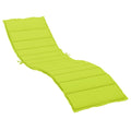vidaXL Oxford Fabric Sun Lounger Cushion - Bright Green, Water-, Lightweight, Non-Slip Design, Indoor and Outdoor Use, Easy to A