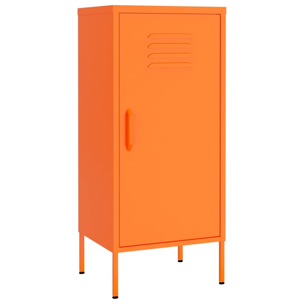 vidaXL Storage Cabinet Orange 16.7&quot;x13.8&quot;x40&quot; Steel