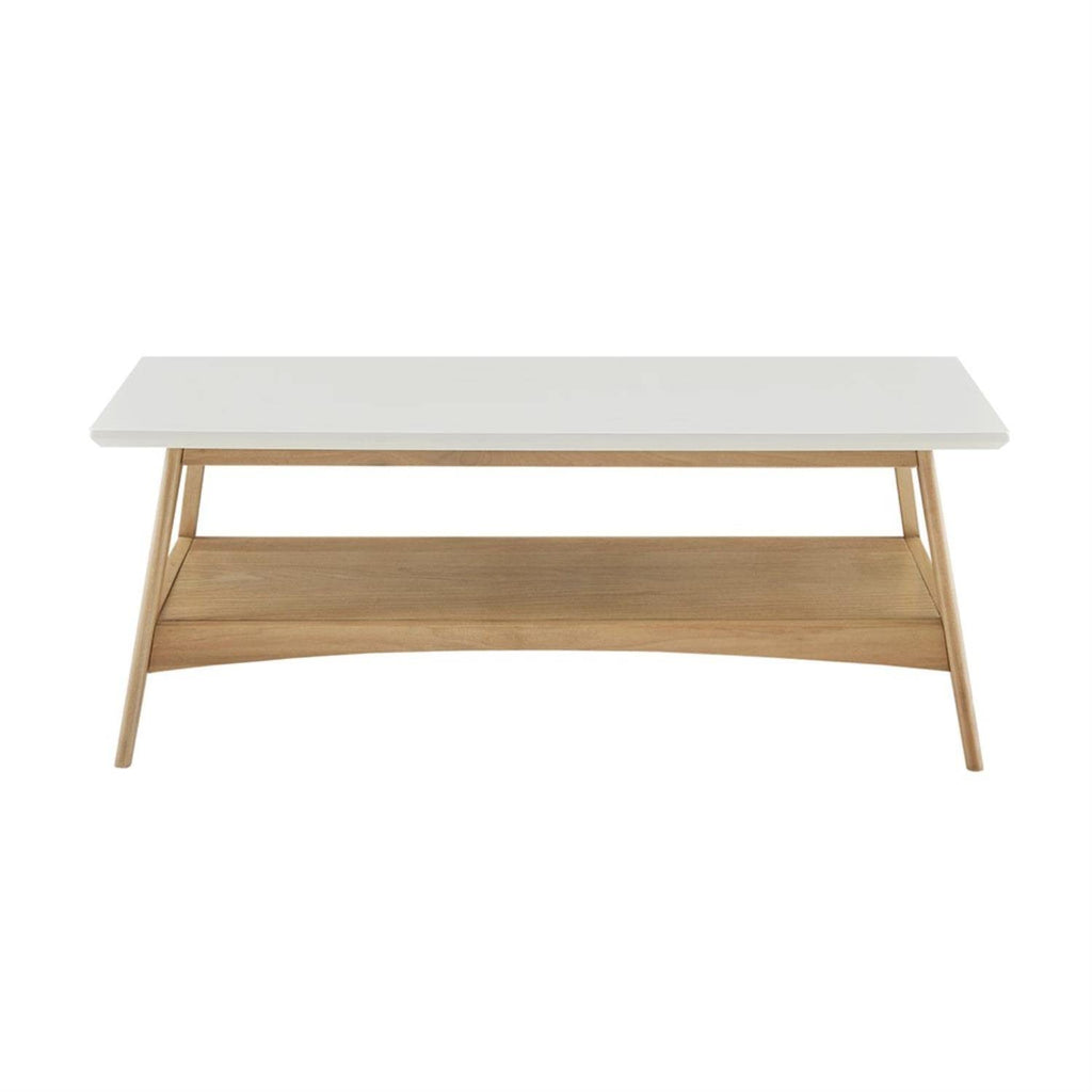 Madison Park Parker Coffee Table with White and Natural Finish MP120-1063