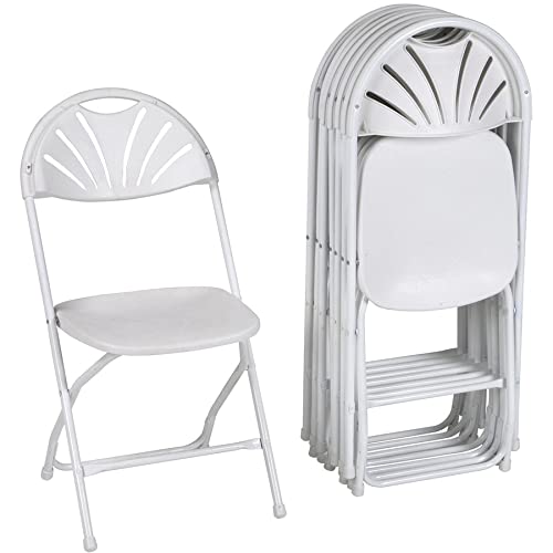 Dorel Industries CSC60542WHT8E Folding Chair, White - Pack of 8