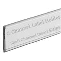 Stick On C Channel Insert Strip, 48' L Adhesive Wood Metal & Plastic Shelf Upc Label Holder, 10 Pack