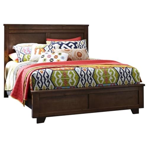 Progressive Furniture Queen Diego Bed, Espresso Pine