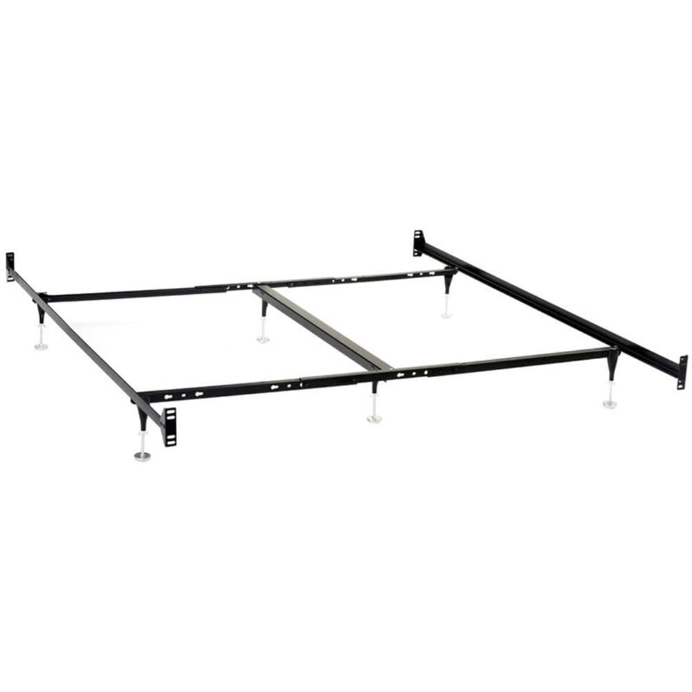 Coaster Home Furnishings Esme Metal Bed Frame Adjustable 6-Leg Base for Box Spring and Mattress Queen and Eastern King Black 9602QK