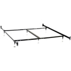 Coaster Home Furnishings Esme Metal Bed Frame Adjustable 6-Leg Base for Box Spring and Mattress Queen and Eastern King Black 9602QK