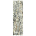 Rizzy Home Alora Decor Radiant 2'6" X 10' Abstract Beige/Ivory/Gray Hybrid Area Rug