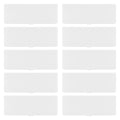 Mahiong 10 Pack Plastic Pencil Box, Clear Pencil Stationery Case With Hinged Lid And Snap Closure, Office Art Supplies Storage O