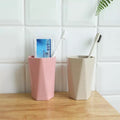 Mega Tree Nordic Geometry Cup Made Of Wheat Straw | Biodegradable Product Used For Drinking Water, Toothbrush Holder And Bathroo