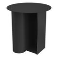Pangea Home Que 18" Modern Metal Magazine Side Table In Black