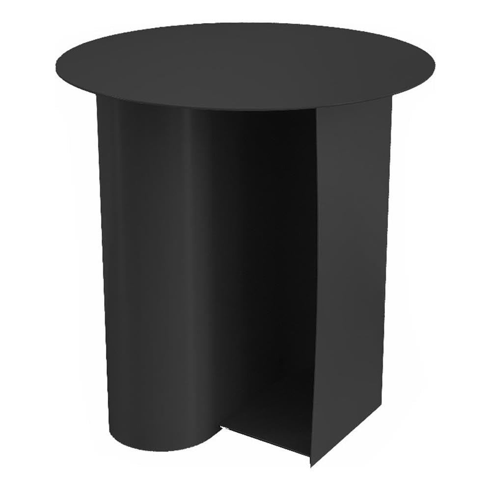 Pangea Home Que 18" Modern Metal Magazine Side Table In Black